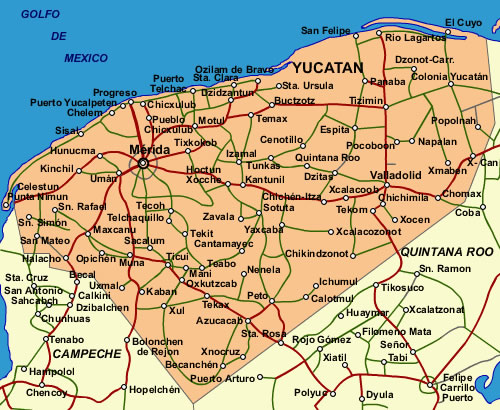Mapa De Merida Yucatan Mapa